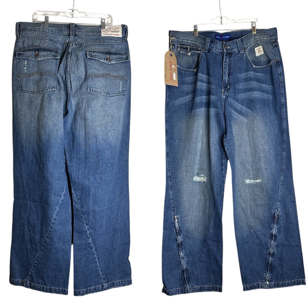 Vintage Parish Rformel Jeans 42x32 Deadstock NWT zippered legs